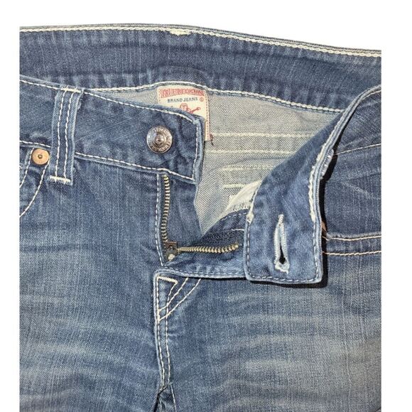 True Religion Women's Embroidered Becky Bootcut Blue Jeans 31 - Picture 5 of 16